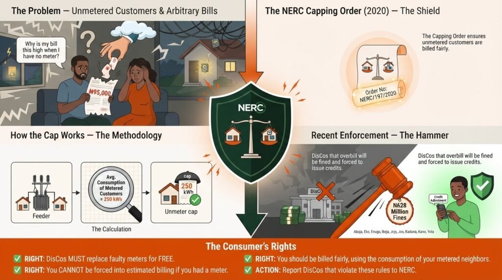 NERC capping order estimated billing